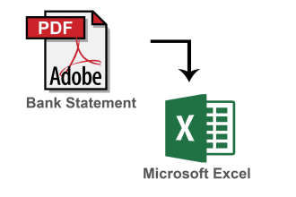 do fast and accurate data entry, bank statement to excel