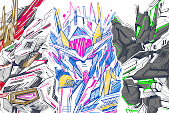 do expressionism art and abstract illustration with my style