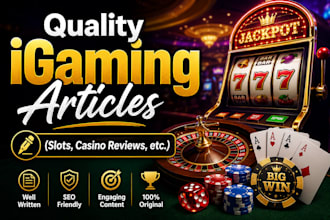 write high quality SEO igaming articles