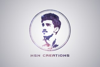 design a galaxy face logo