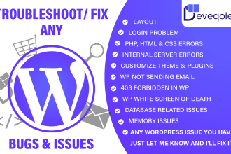 fix wordpress issues, errors or problems