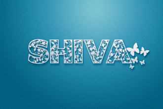 make paper cut stencil cut text effect