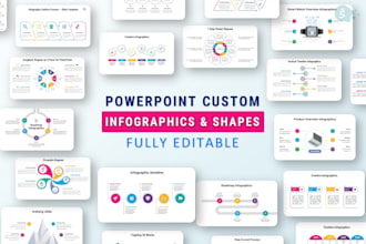 design custom infographic shapes, diagrams in powerpoint