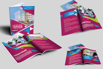 design company profile, catalog and restaurants menu