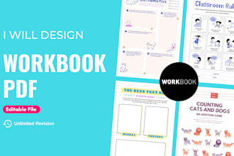 design fully editable workbook