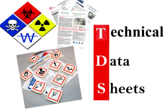 create technical data sheet tds of your product