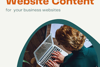 write a professional website content