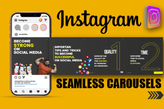 design amazing instagram carousel posts and instagram posts