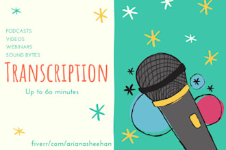 write a high quality transcription of audio up to 60 minutes