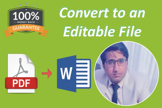convert any text file to editable file like word, excel, CSV
