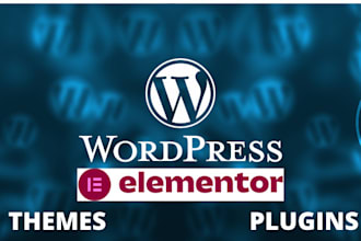 make wordpress website with elementor