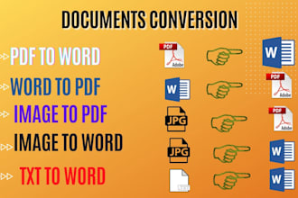 convert PDF to word and image to PDF