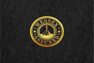 design classy brand assured logo for meat products