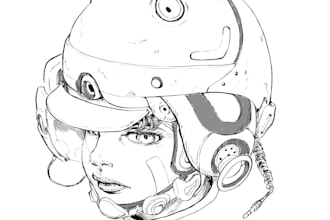 draw scifi theme illustration