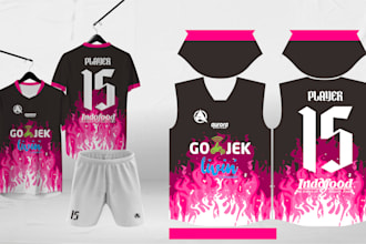 prepare printing file for your sublimation jersey design
