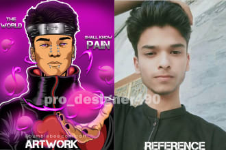 draw 2d cartoon logo for you