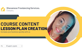 create lesson plans, online course content, and curriculum