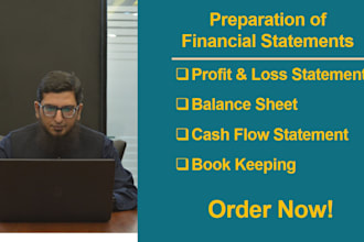 prepare financial statements, profit loss, balance sheet