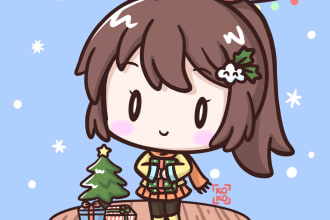 draw chibi character with cute art style