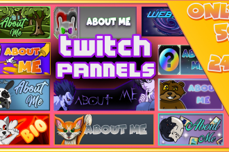 create amazing twitch panels for your channel page