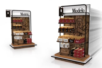 design pos materials, end caps, trade displays