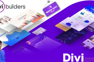 design and customization wordpress website with divi and avada theme customize