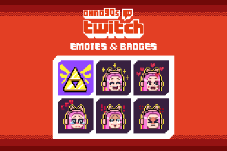 create twitch emotes and badges in pixel art