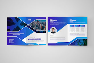 design flyer, bifold or trifold brochure