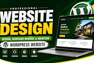 design, redesigned manage, and maintain wordpress website