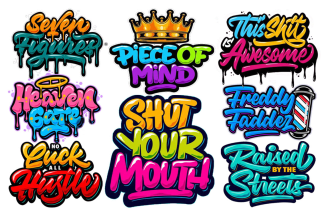 create graffiti art design for your logo or word