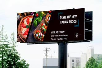 do billboard, yard sign and signage design for advertising