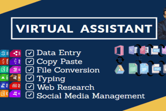 be your virtual assistant for typist, data entry, any types of file conversion