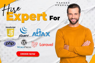 do jquery javascript ajax PHP  wordpress laravel tasks