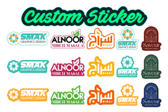 do custom stickers, patch, stamps, sticker pack logo design