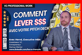 améliorer votre presentation, pitch deck pour lever chez les vc, business angels