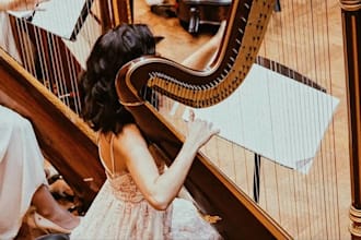 give you online harp lessons