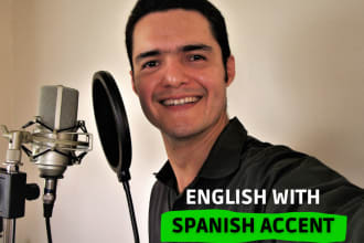 provide an english voiceover with an spanish accent