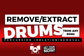 remove or extract drums and isolate percussion