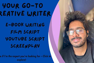 write a movie script, screenplay, film script, TV series
