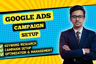 setup and run google ads for book author