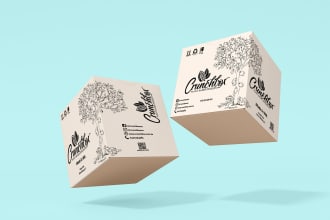 design packaging box with dieline, corrugated box, cardboard design, product box