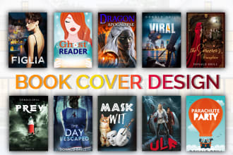 design a professional book cover or ebook, kindle  cover