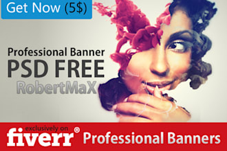design a PROFESSIONAL Banner + psd for your Website