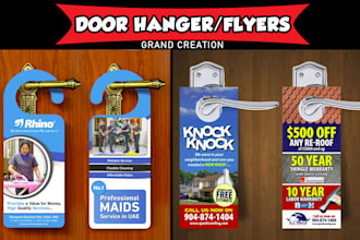 design perfect door hanger and rack card designs for you