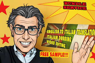 translate your video from italian to english and dub it