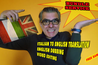 translate your video from italian to english and dub it