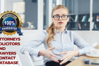 give you attorneys, solicitors, and lawyers contact database