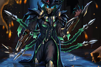 do art for any new and existing characters you want