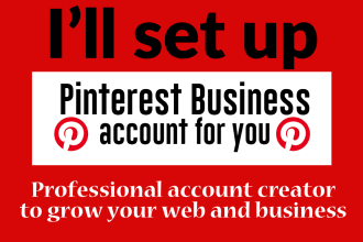 set up pinterest business account for you with your niche