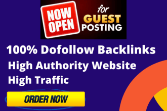 publish high quality guest post on my da 60 website